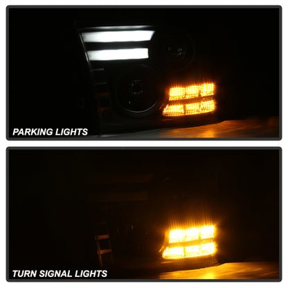 Spyder Dodge Ram 13-15 Projector Headlights Light Bar DRL Black PRO-YD-DR13-LBDRL-BK 5080912 5080912 User 1