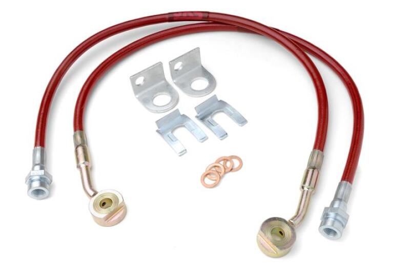 JKS Manufacturing Jeep Wrangler TJ/LJ HD Extended Brake Line Kit - Front JKS2292 JKS2292 Photo - Primary