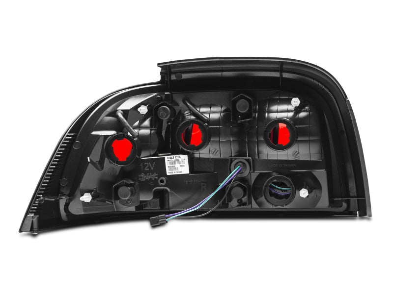 Raxiom 96-98 Ford Mustang Icon LED Tail Lights- Black Housing (Smoked Lens) 389876 389876 Photo - Close Up