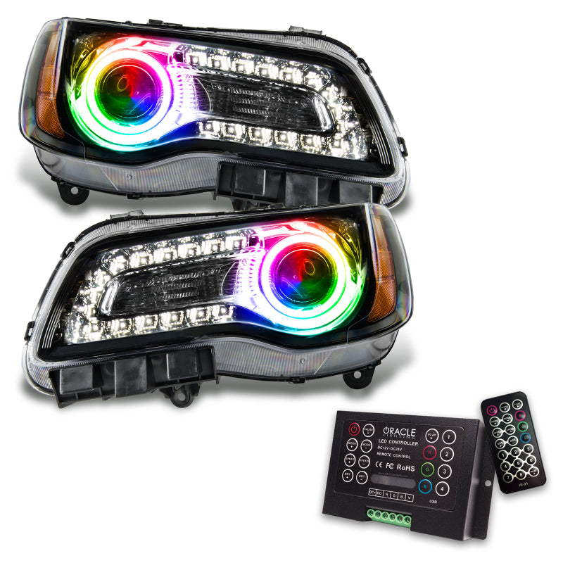 ORACLE Lighting Oracle 11-14 Chrysler 300C SMD HL - Black - NON HID - ColorSHIFT w/ 2.0 Controller 7729-333 7729-333 Photo - Primary