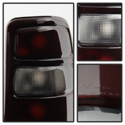 SPYDER Xtune GMC Yukon 00-06 OEM Style Tail Lights w/ Black Rim Red Smoked ALT-JH-CSUB00-OE-RSM 9028809 9028809 Photo - Unmounted