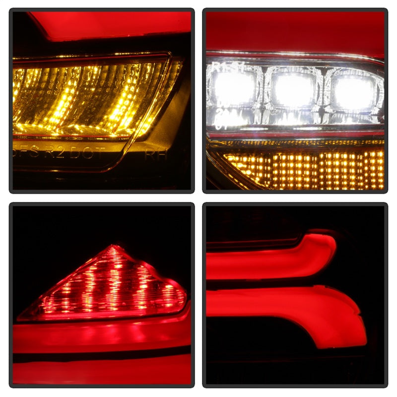 Spyder 15-17 Ford Focus Hatchback LED Tail Lights w/Indicator/Reverse - Black (ALT-YD-FF155D-LED-BK) 5085719 5085719 Photo - Unmounted
