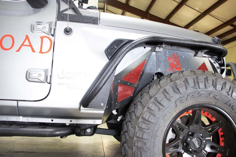 Fishbone Offroad 2018+ Jeep Wrangler JL Front Pair Aluminum Raw Inner Fenders FB33108F FB33108F Photo - lifestyle view