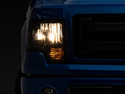 Raxiom 09-14 Ford F-150 Axial OEM Style Rep Headlights- Chrome Housing- SmokedLens T551344 T551344 Photo - Primary