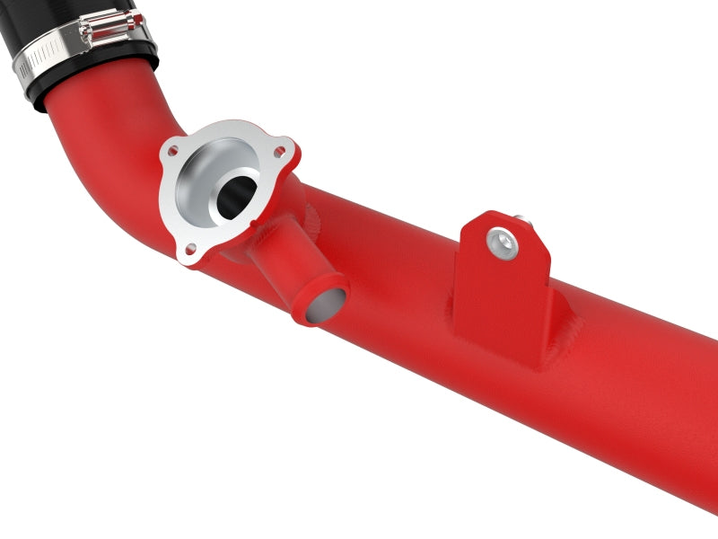 aFe 20-23 Ford Explorer ST V6 3.0L (tt) BladeRunner Aluminum Hot and Cold Charge Pipe Kit - Red 46-20654-R 46-20654-R Photo - Close Up