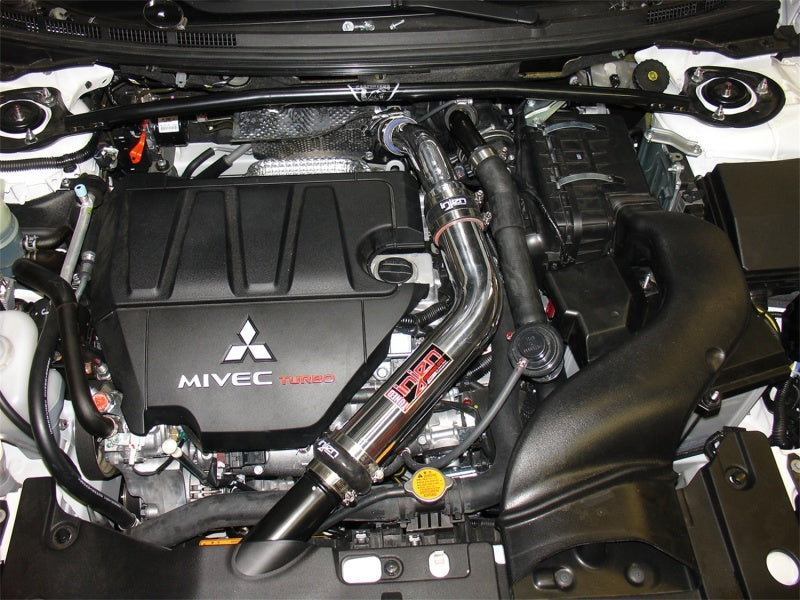 Injen Black Intercooler Pipe Kit Upper 09-11 Lancer Ralliart 2.0L Turbo SES1837ICPBLK Photo - Mounted