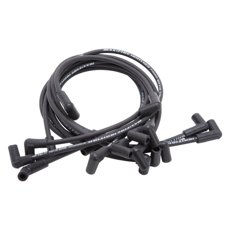 Edelbrock Spark Plug Wire Set SBC 74-88 V8 500 Ohm Resistance Black (Set of 9) 22702 22702 Photo - Primary