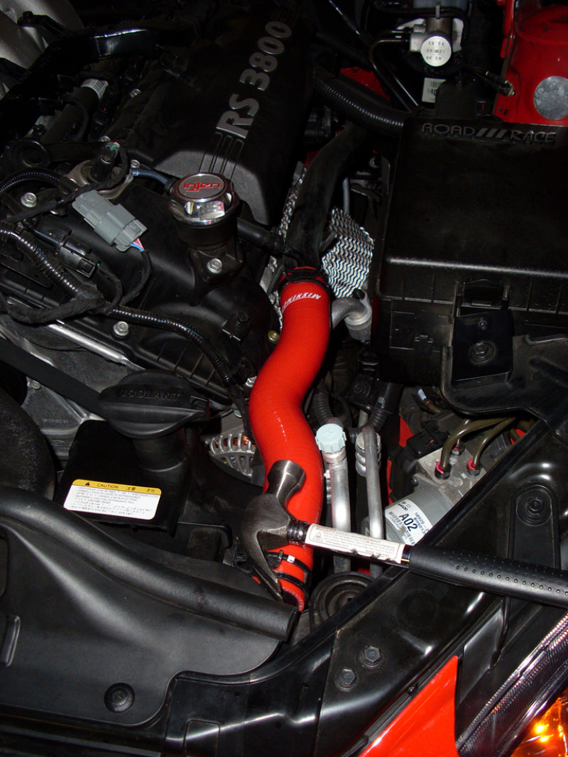 Mishimoto Hose Kit 10+ Genesis V6 Red MMHOSE-GEN-10RD Photo - Mounted