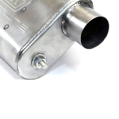 BBK Performance 2-1/2 Varitune Adjustable Muffler Double Offset (Stainless) 31015 Photo - out of package