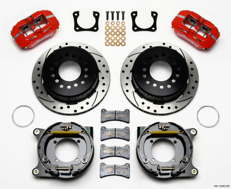 Wilwood FDP-LP 11.00" P-Brake Kit,Drill-Red Chevy 12 Bolt Spcl 2.81" 140-11400-DR Photo - Primary