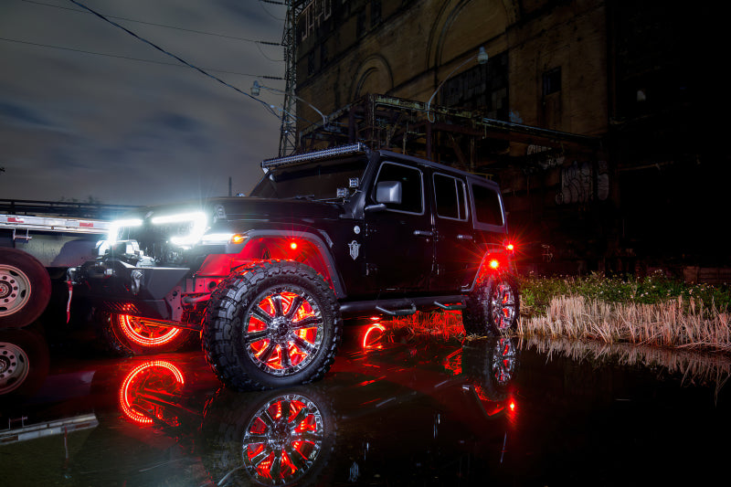 ORACLE Lighting Oracle LED Illuminated Wheel Rings - Double LED - Red 4228-003 4228-003 Photo - lifestyle view