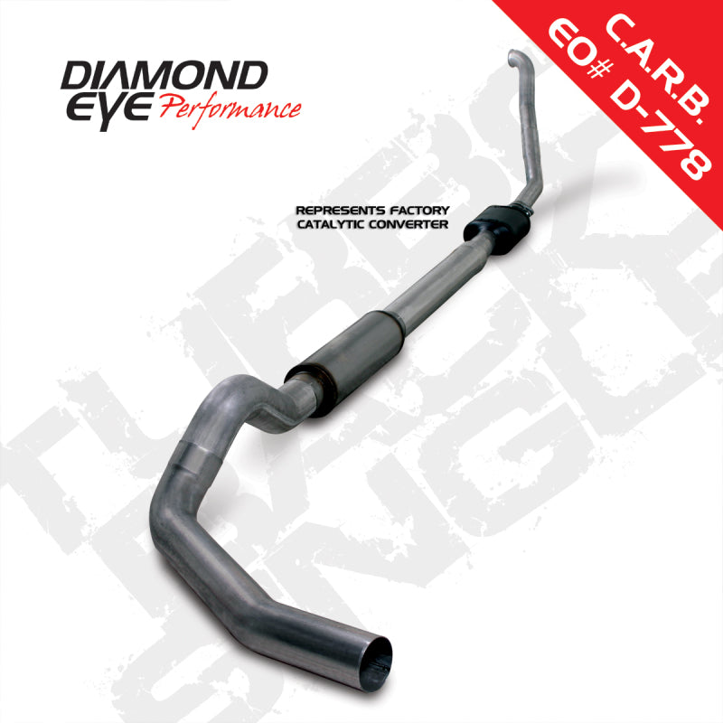 Diamond Eye Performance Diamond Eye KIT 5in TB SGL SS: 94-97 FORD 7.3L F250/F350 PWRSTROKE NFS W/ CARB EQUIV STDS K5314S K5314S Photo - Primary