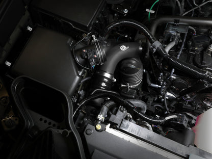 aFe 2024+ Toyota Tacoma BladeRunner  2.5in & 3in Aluminum Hot & Cold Charge Pipe Kit - Black 46-20724-B 46-20724-B Photo - Mounted