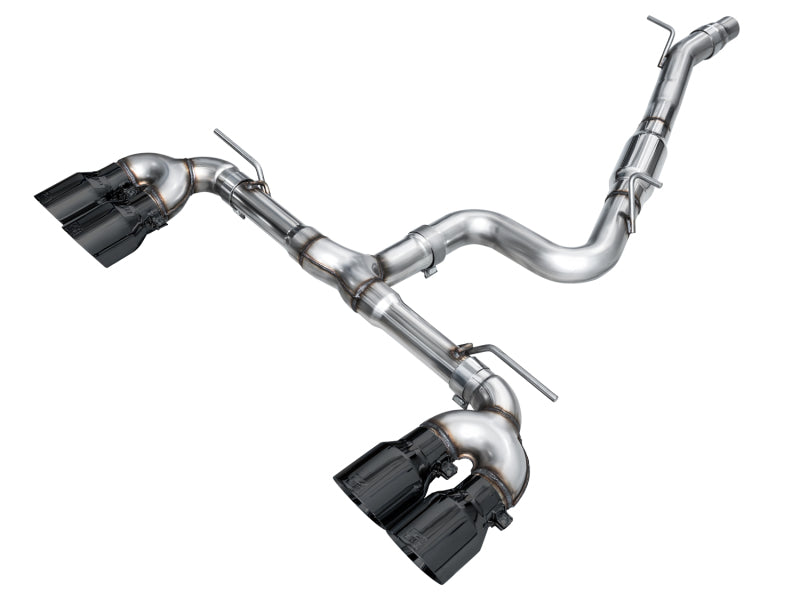 AWE Tuning AWE MK8 Volkswagen Golf R 3in Track Edition Quad Exhaust - Diamond Black Tips 3020-43658 3020-43658 Photo - Primary
