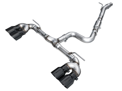 AWE Tuning AWE MK8 Volkswagen Golf R 3in Track Edition Quad Exhaust - Diamond Black Tips 3020-43658 3020-43658 Photo - Primary