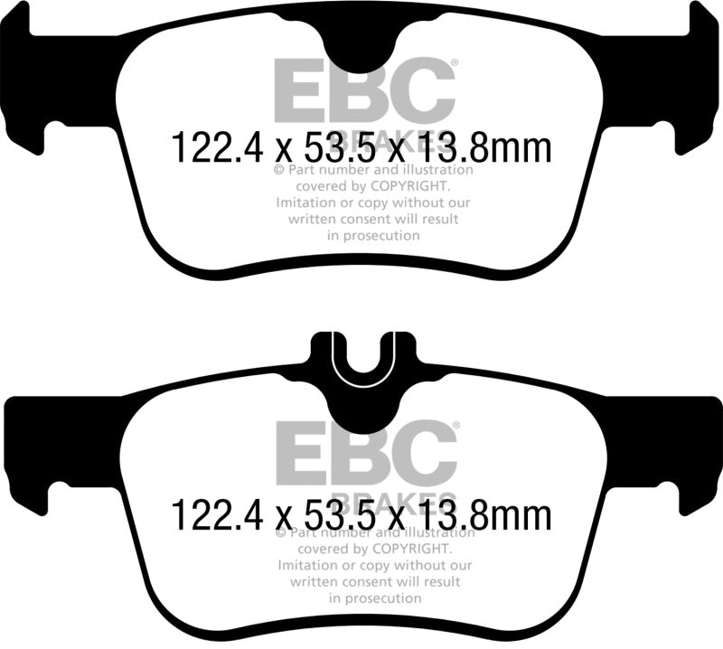 EBC 2017+ Honda Civic Turbo Type-R 2.0L Yellowstuff Front Brake Pads DP42402R DP42402R Photo - Primary