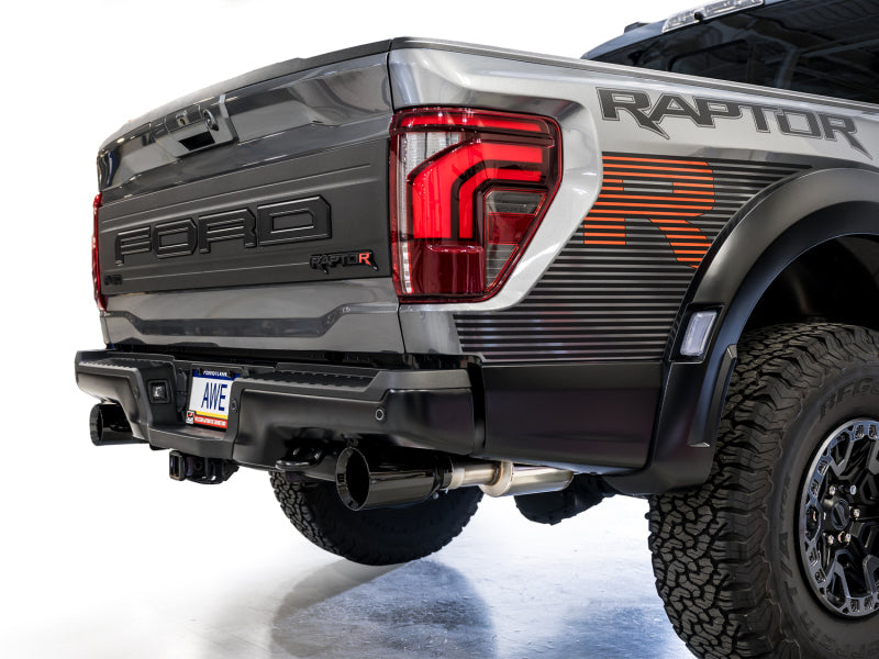 AWE Tuning AWE Gen 3 Raptor R SwitchPath Exhaust - Diamond Black Tips 3025-33852 3025-33852 Photo - Mounted