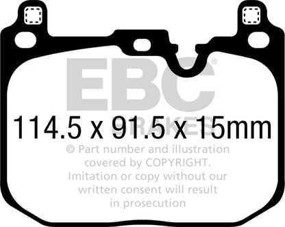 EBC 2018+ BMW X2 Greenstuff Front Brake Pads DP62393 DP62393 Photo - Primary