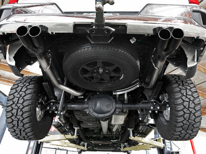 aFe Vulcan Series 3in-2-1/2in 304 SS Cat-Back 2019 GM Silverado / Sierra 1500 V8-5.3L w/ Black Tips 49-34104-B 49-34104-B Photo - Mounted