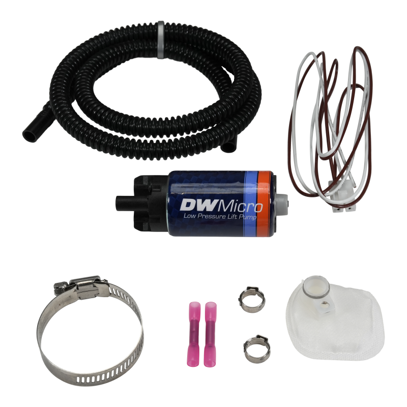 DeatschWerks DW Micro Series 210lph Low Pressure Lift Fuel Pump w/ Universal Install Kit 9-110-1070 9-110-1070 Photo - Primary
