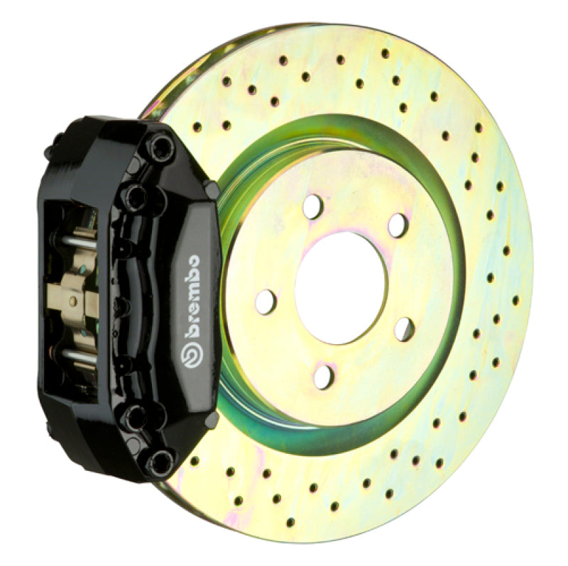 Brembo GT Brake Kit Mazda Mazda3 Front 05-13 Drilled Rotors Black Calipers 1A4.6004A1 Photo - Primary
