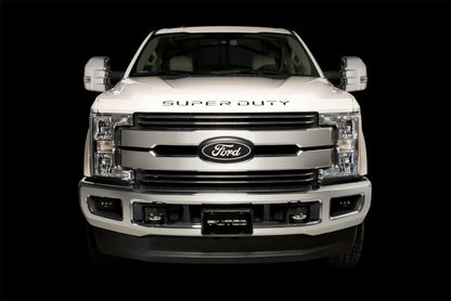 Putco Ford Super Duty Letters (Stamped/ Black Platinum) Tailgate/Back 55552BPFD Photo - Mounted