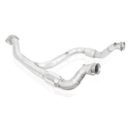 Stainless Works 15-18 F-150 3.5L Downpipe 3in High-Flow Cats Y-Pipe Factory Connection FT16ECODPCAT FT16ECODPCAT Photo - Primary