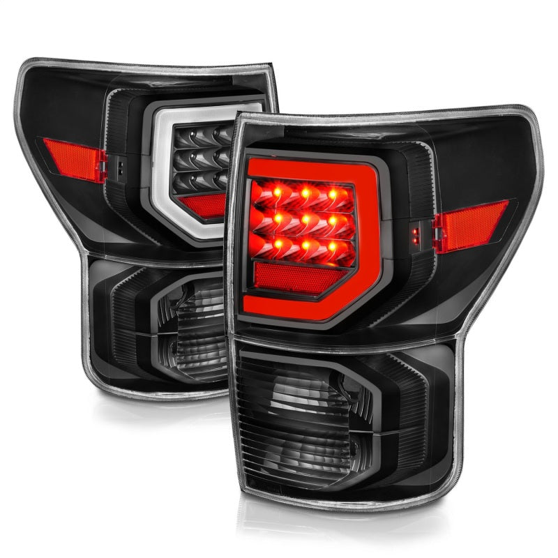 Anzo 07-11 Toyota Tundra Full LED Tailights Black Housing Clear Lens G2 (w/C Light Bars) 311386 311386 Photo - Unmounted