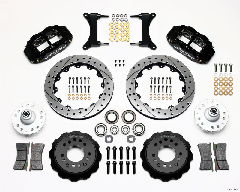 Wilwood Narrow Superlite 6R Front Hub Kit 12.88in Drilled 79-87 GM G Body 140-12298-D 140-12298-D Photo - Primary