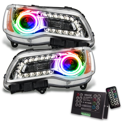 ORACLE Lighting Oracle 11-14 Chrysler 300C SMD HL - Chrome - NON HID - ColorSHIFT w/ 2.0 Controller 7728-333 7728-333 Photo - Primary