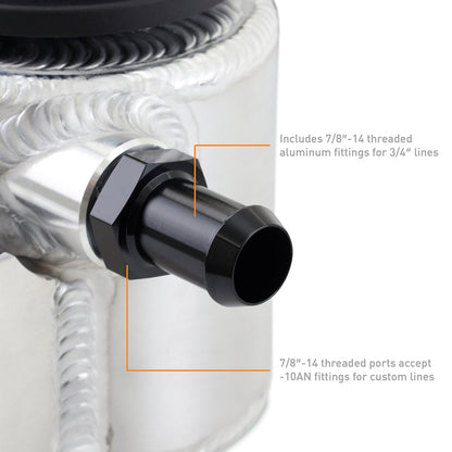 Mishimoto Universal Aluminum Coolant Expansion Tank - Brushed MMRT-EXP-TRDB MMRT-EXP-TRDB User 1