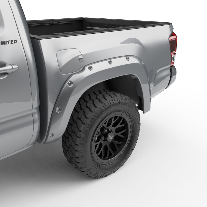 EGR 16+ Toyota Tacoma w/Mudflap Bolt-On Look Color Match Fender Flares - Set - Silver Sky 795084-1D6 795084-1D6 User 2