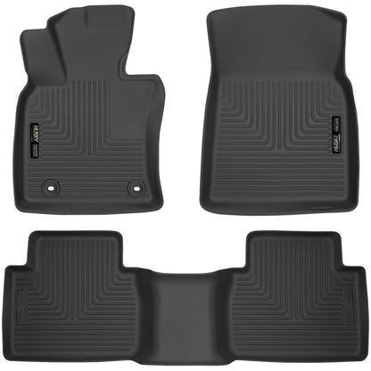 Husky Liners 2018 Toyota Camry Weatherbeater Black Front & 2nd Seat Floor Liners 95731 95731 Photo - Primary