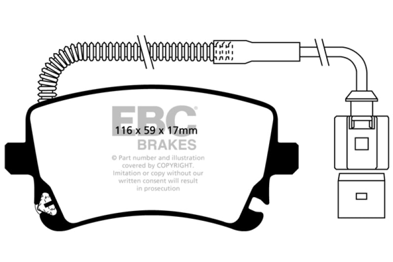 EBC Disc Brake Pad Set UD076 Photo - Primary