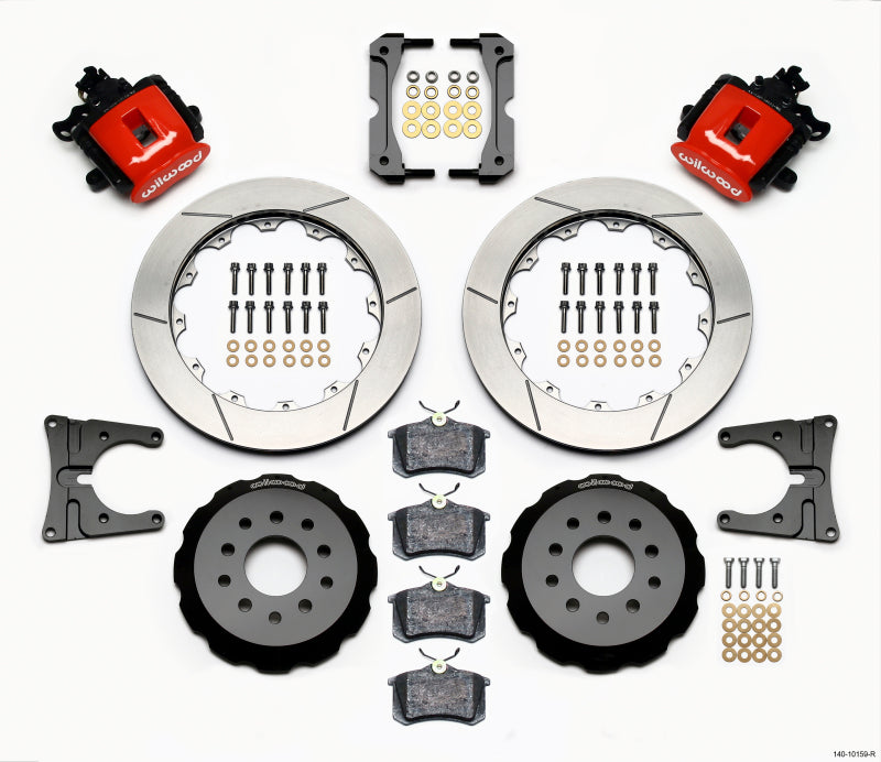 Wilwood CPB Rear Kit, 12.88", Red, 2005-2014 Mustang 140-10159-R Photo - Primary
