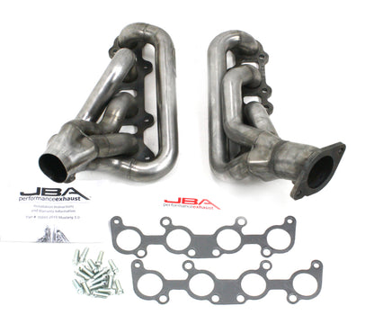 JBA 15-20 Ford Mustang 5.0L Coyote 1-3/4in Primary Raw 409SS Cat4Ward Header 1689S 1689S Photo - Primary