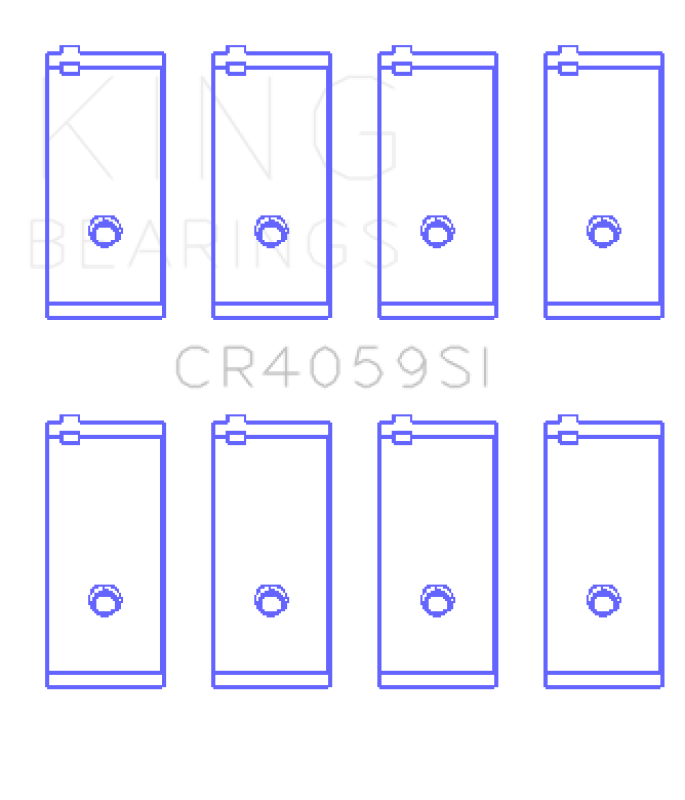 King Engine Bearings General Motors 138Ci 2.3L L40/Ld2 16V (Size +0.25mm) Connecting Rod Bearing Set CR4059SI0.25 CR4059SI0.25 Photo - Primary