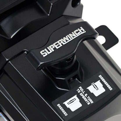 Superwinch 10000 LBS 12V DC 3/8in x 80ft Synthetic Rope SX10SR Winch - Semi Gloss Black 1710204 1710204 User 1