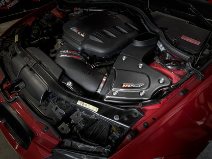 aFe Magnum FORCE Stage-2 Si Pro 5R Carbon Fiber CAI w/Filter 08-13 BMW M3 (E90/92/93) V8-4.0L 54-82952-C 54-82952-C Photo - Mounted