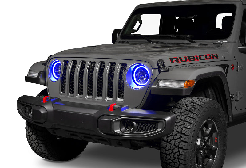 ORACLE Lighting Oracle Jeep Wrangler JL/Gladiator JT 7in. High Powered LED Headlights (Pair) - Dynamic - Dynamic 5769J-332 5769J-332 Photo - lifestyle view