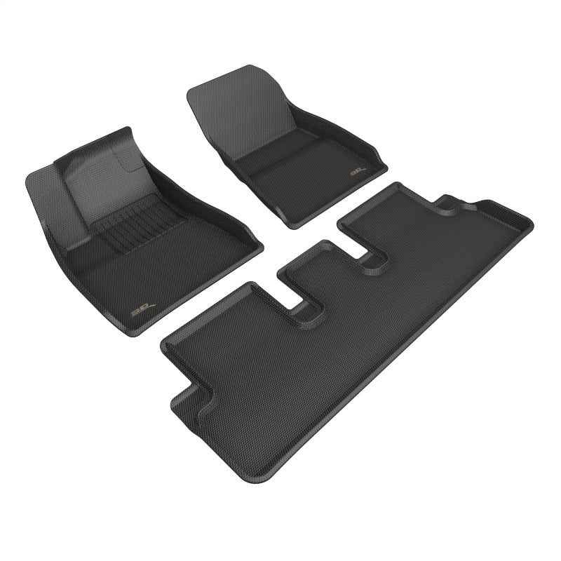 3D MAXpider 2024 Tesla Model 3 Kagu 1st & 2nd Row Floormat - Black L1TL06901509 L1TL06901509 Photo - Primary
