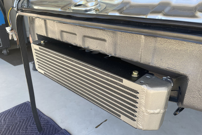 CSF Universal Dual-Pass Oil Cooler - M22 x 1.5 Connections 22x4.75x2.16 8201 8201 Photo - Mounted