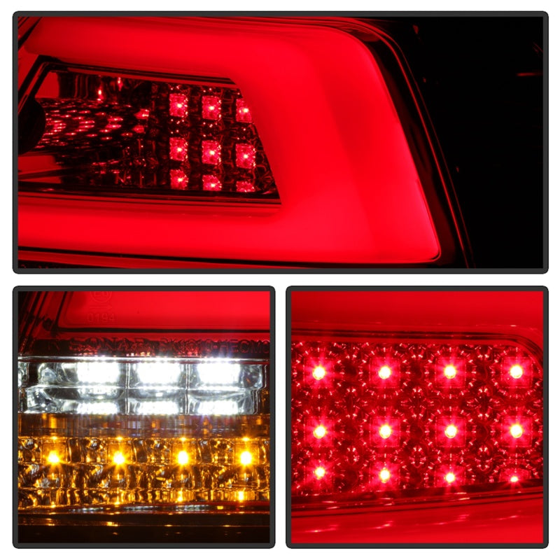 Spyder Pontiac G8 08-09 Version 2 Light Bar LED Tail Lights - Red Clear- ALT-YD-PG808V2-LB-RC 5086075 5086075 Photo - Unmounted