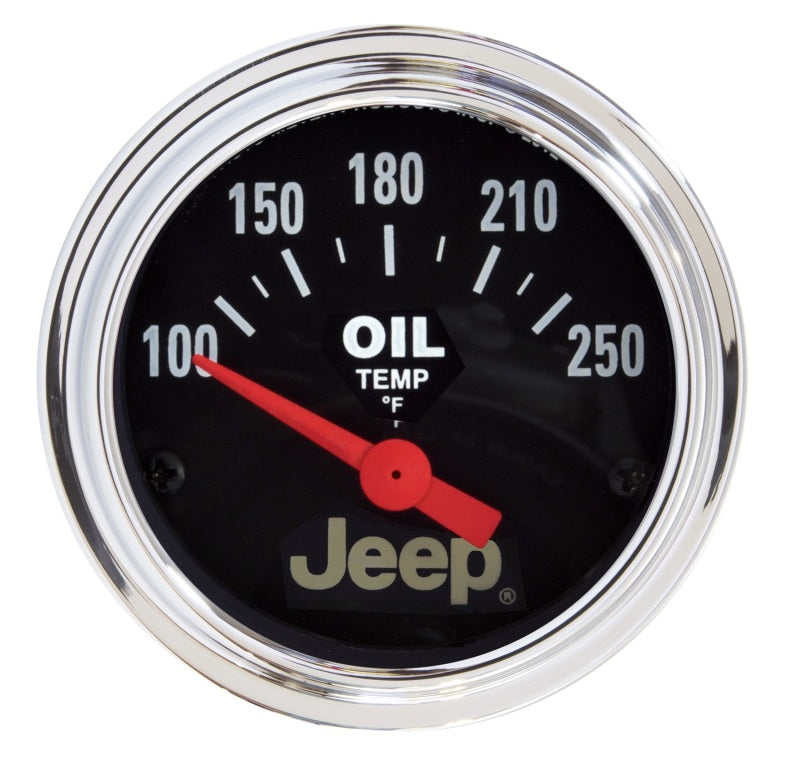 Autometer Jeep 52.4mm Short Sweep Electronic 100-250 Def F Oil Temperature Gauge 880429 880429 Photo - Primary