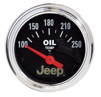 Autometer Jeep 52.4mm Short Sweep Electronic 100-250 Def F Oil Temperature Gauge 880429 880429 Photo - Primary