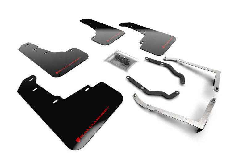 Rally Armor  18-19 Subaru XV Crosstrek Lift/AT UR Black Mud Flap w/ Red MF46-LTUR-BLK/RD Photo - Primary