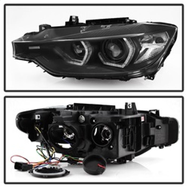 Spyder 12-14 BMW F30 3 Series 4DR Projector Headlights - LED DRL - Black (PRO-YD-BMWF3012-DRL-BK) 5084347 5084347 Photo - Unmounted