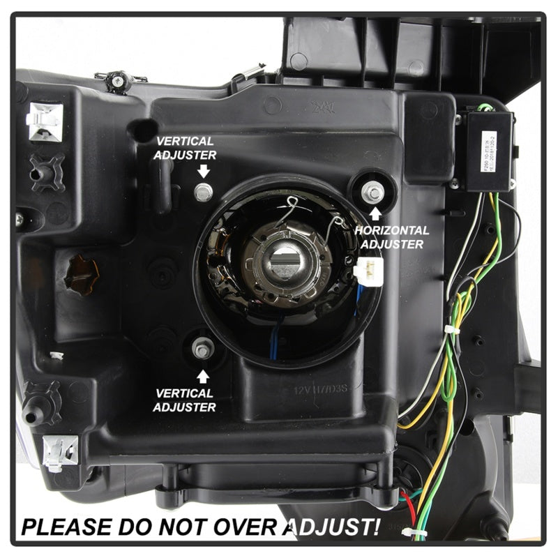 Spyder 09-14 Ford F-150 Projector Headlights - Halogen Model Light Bar - Blk PRO-YD-FF15009-SBLB-BK 5086204 5086204 Photo - Unmounted