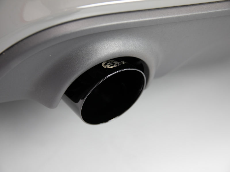 aFe MACH Force-XP 4-1/2in Black OE Replacement Exhaust Tips - 15-19 Dodge Charger/Hellcat 49C32068-B 49C32068-B Photo - Mounted