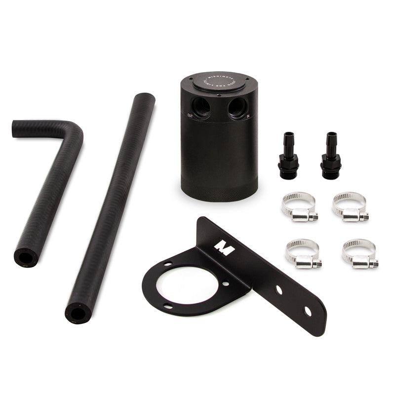 Mishimoto 2016+ Honda Civic 1.5L Turbo Baffled Oil Catch Can Kit - Black MMBCC-CIV-16PBE Photo - Primary